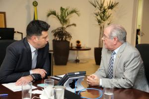 Hildo Rocha com o ministro do Esperto, Leonardo Picciani